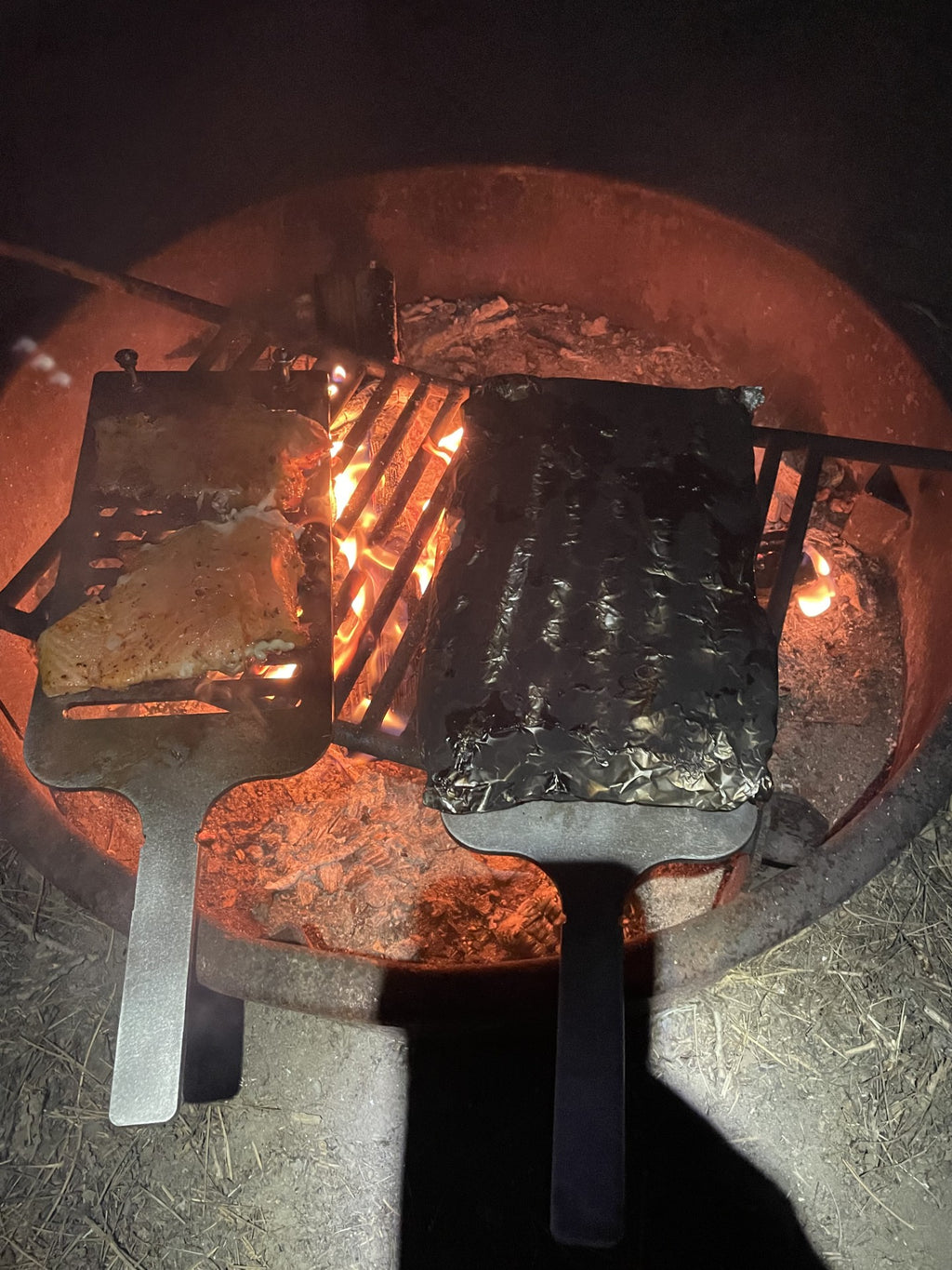 Caveman Cooker Campfire Grill