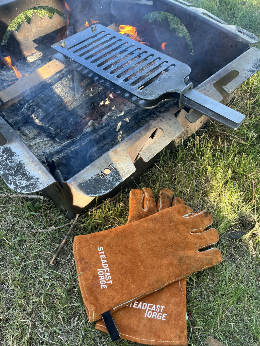 Caveman Cooker Campfire Grill